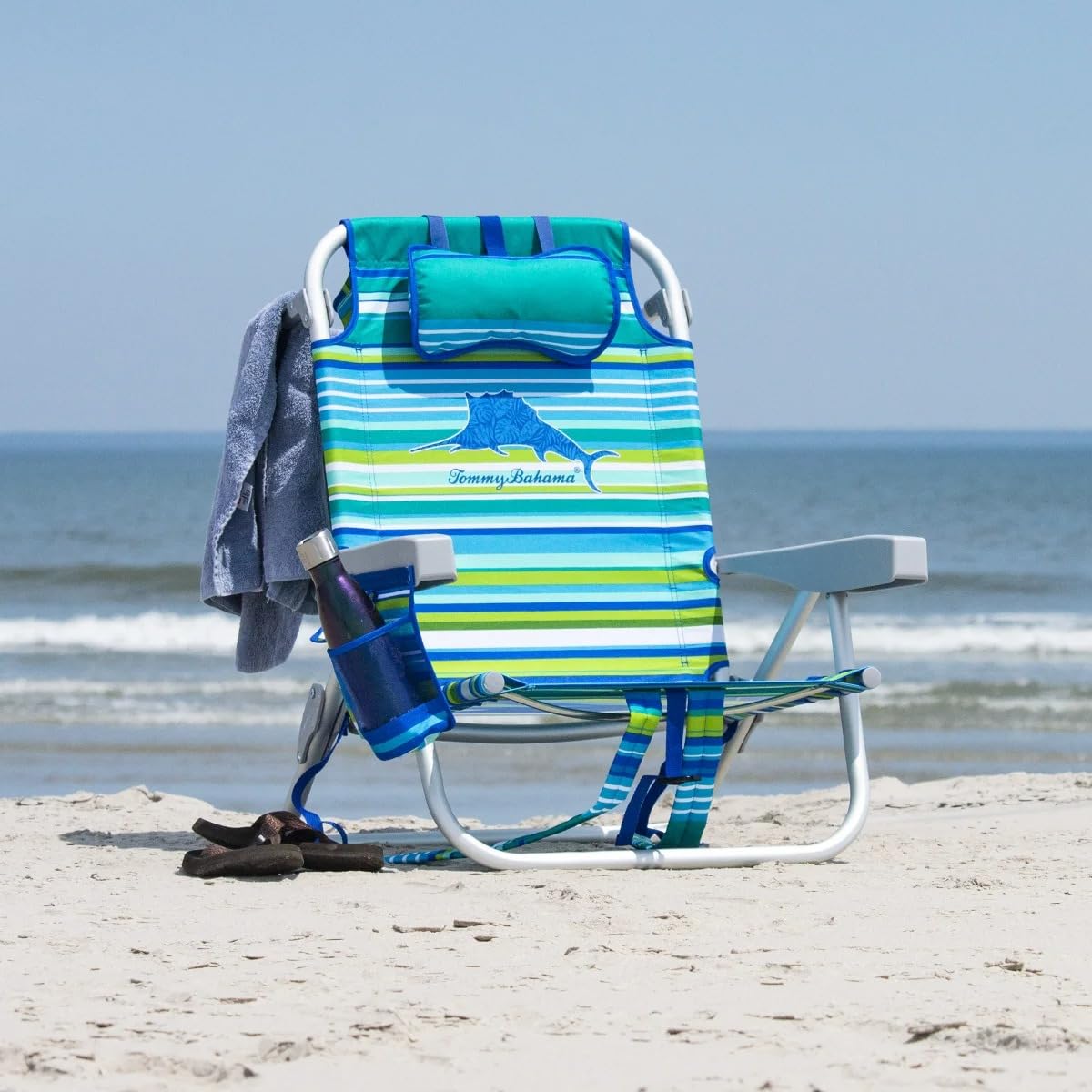 Tommy Bahama 2 Pack Backpack Beach Chair 5 Position Chair, Including Lay Flat