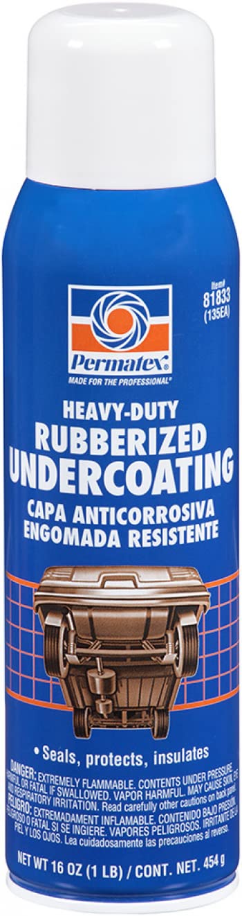 Permatex 81833 Heavy Duty Rubberized Undercoating, 20 oz. Aerosol Can