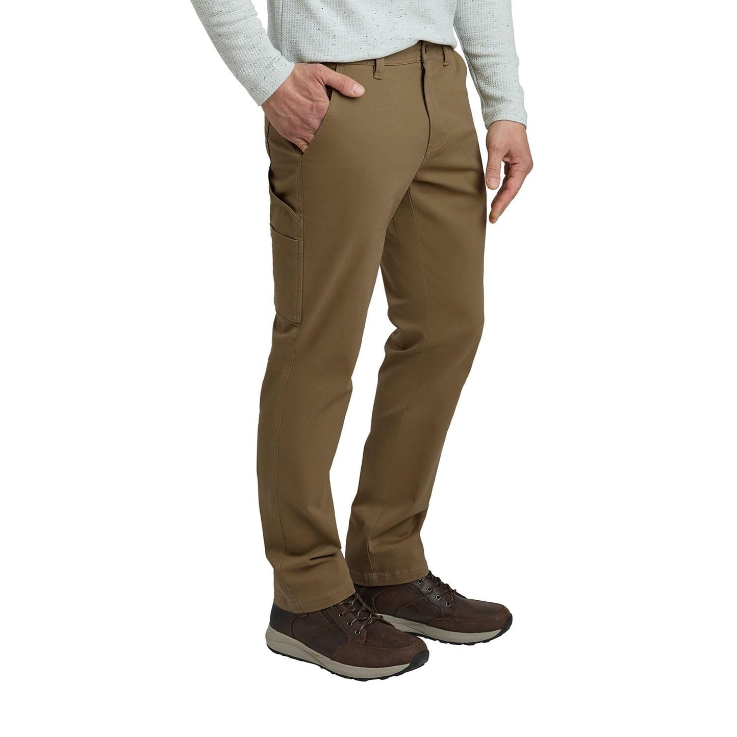 Men's Weatherproof 5 Pocket Utility Work Pants, Relaxed Fit Cotton Travel Pants