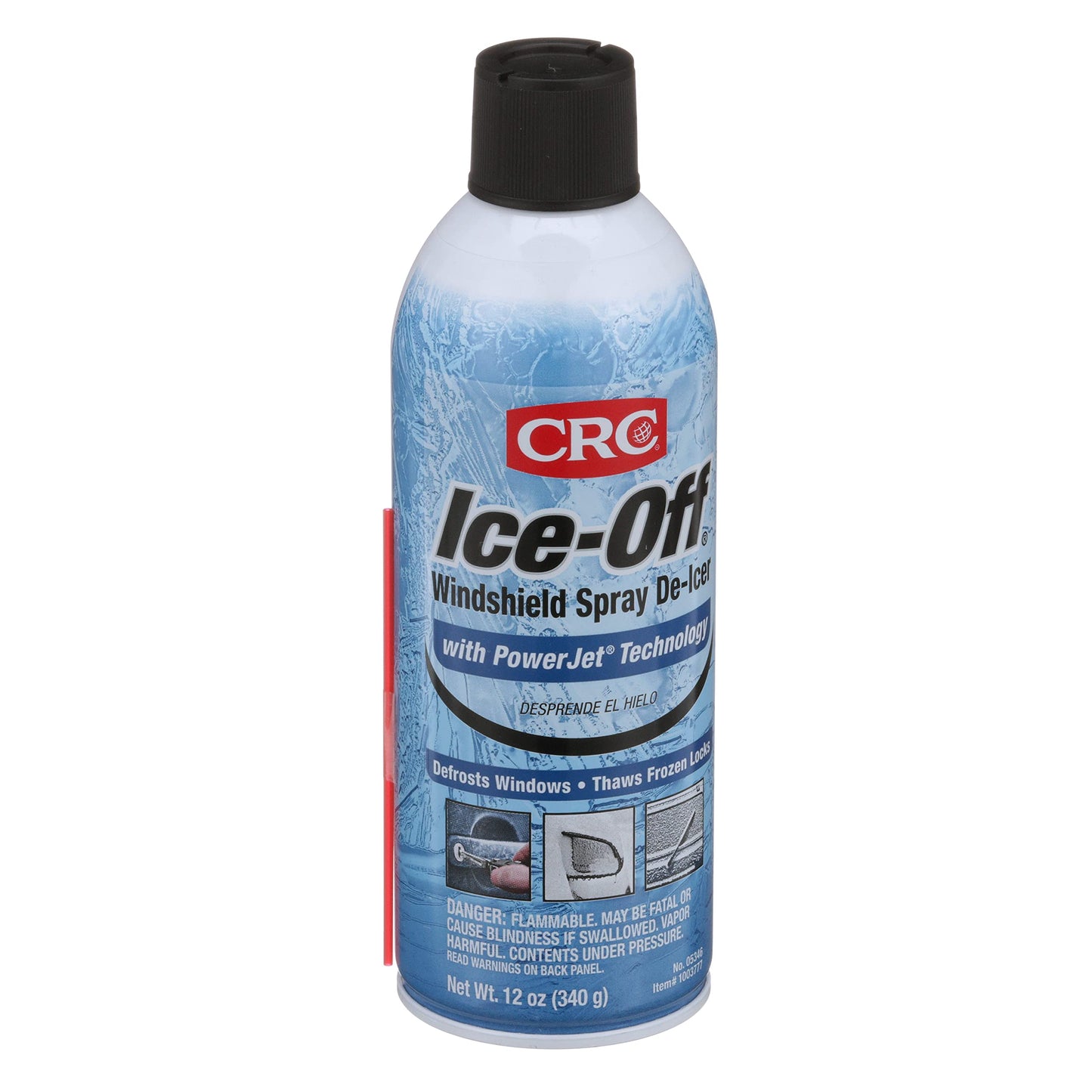 CRC 05346 Ice-Off Windshield Spray De-Icer - 12 Wt Oz.