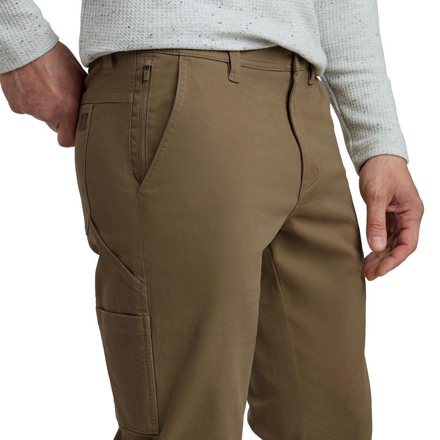 Men's Weatherproof 5 Pocket Utility Work Pants, Relaxed Fit Cotton Travel Pants