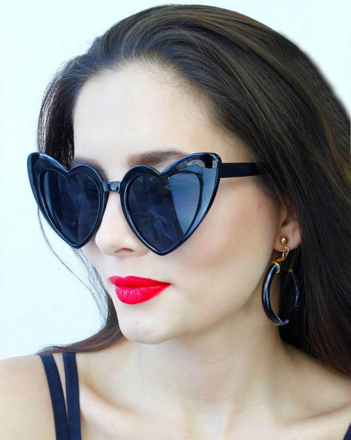 hwojjha- Heart Shaped Cateye Sunglasses