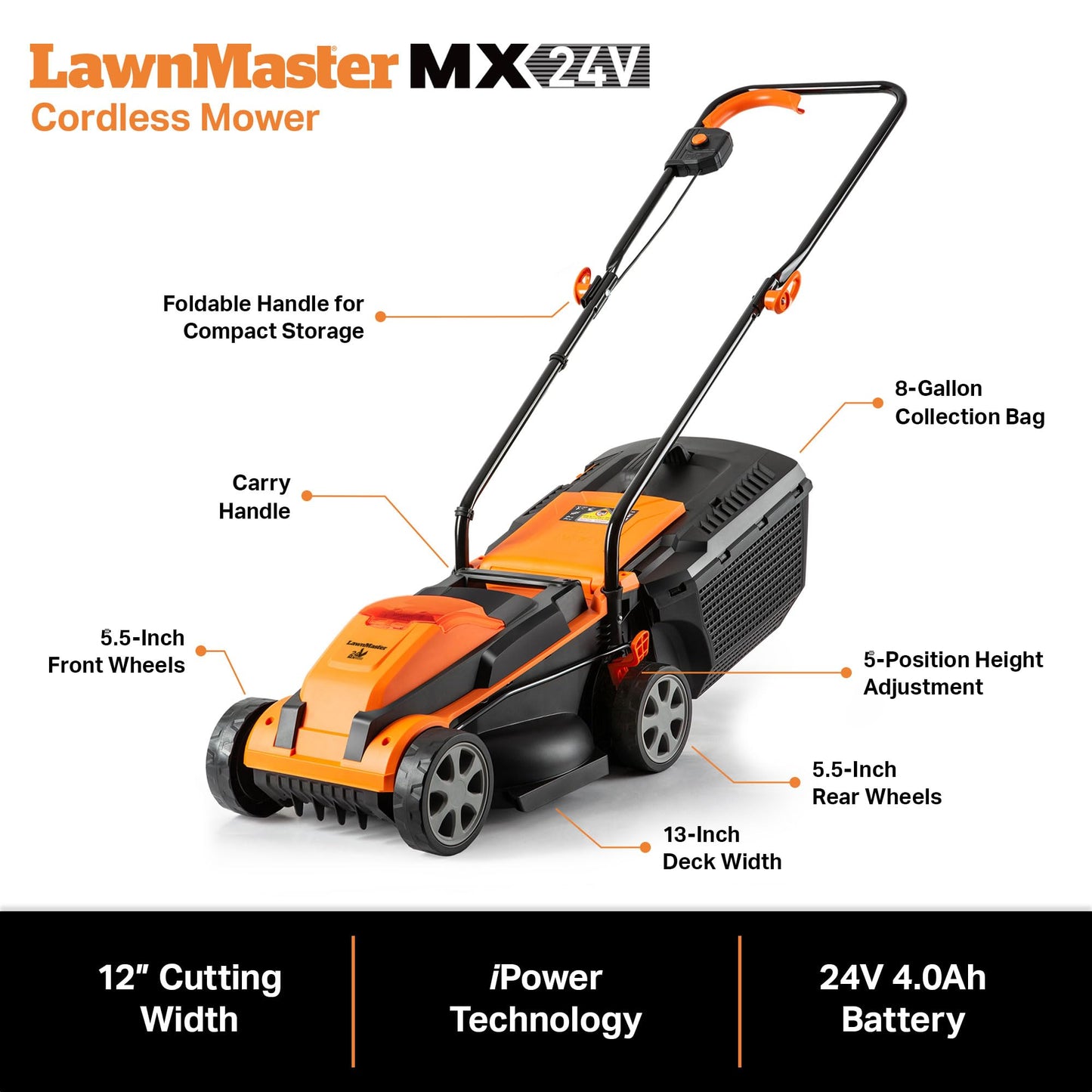LawnMaster Electric Corded Lawn Mower