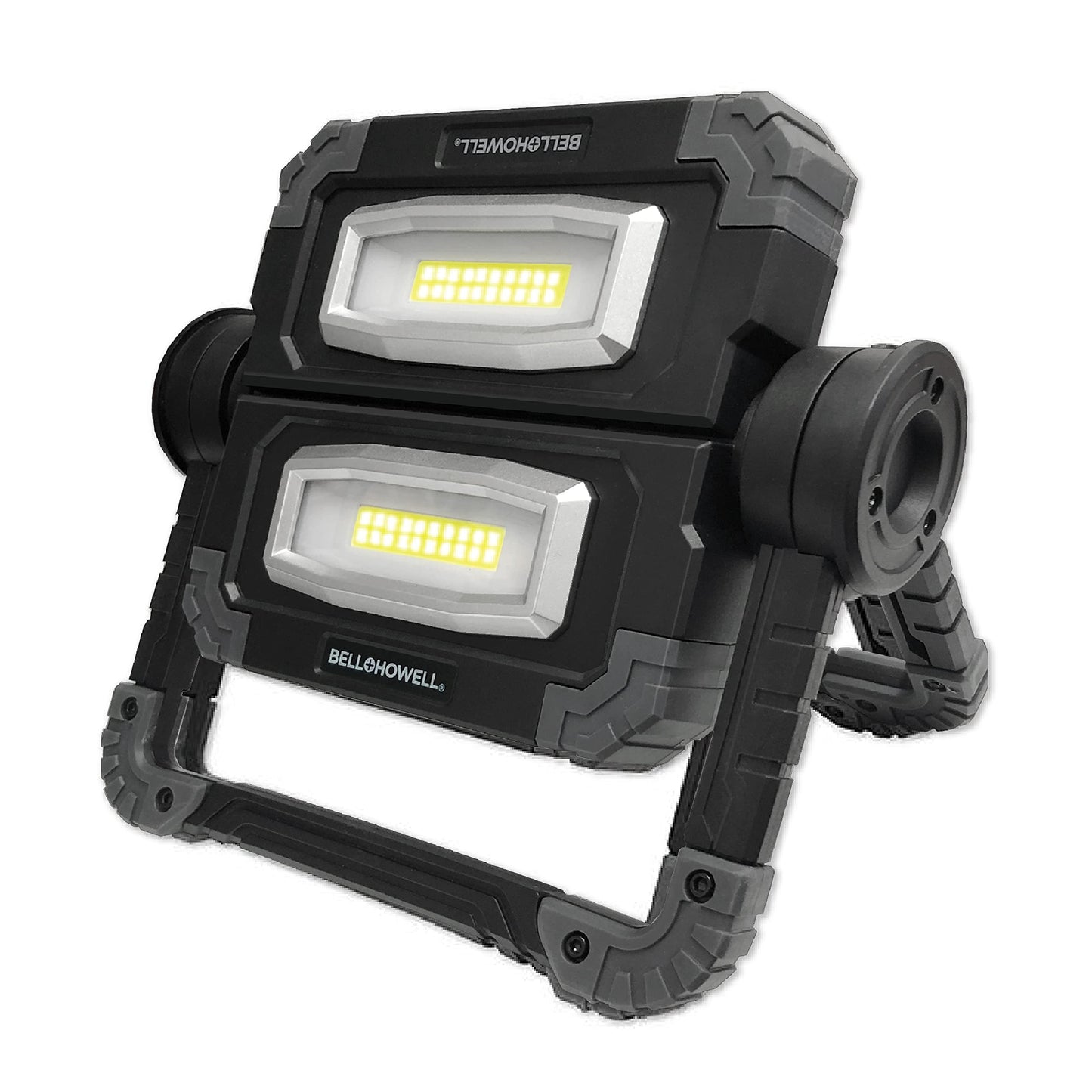 Bell+Howell Worklight 360 PRO Waterproof Portable Folding Worklight Heavy-Duty Flood Light Dual Lighting Multi Position Handyman Plumber Mechanic Outdoor Hiking Emergency Light Original As Seen On TV