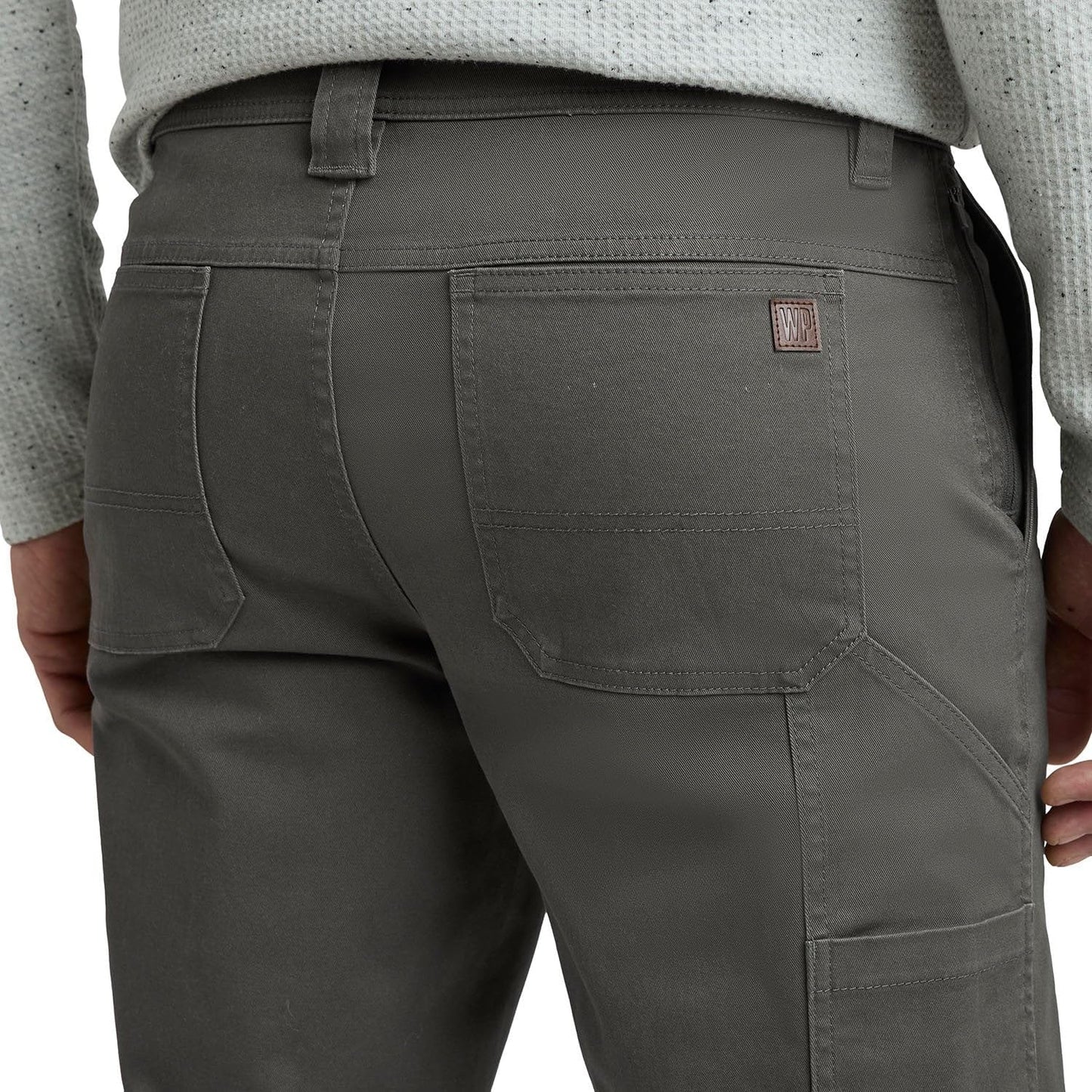 Men's Weatherproof 5 Pocket Utility Work Pants, Relaxed Fit Cotton Travel Pants