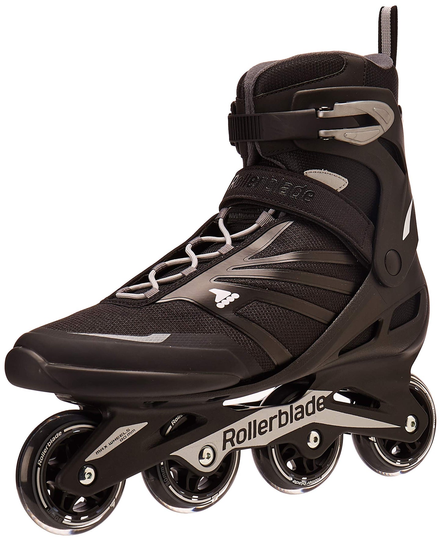 Rollerblade Zetrablade Men's Adult Fitness Inline Skate, Black and Silver