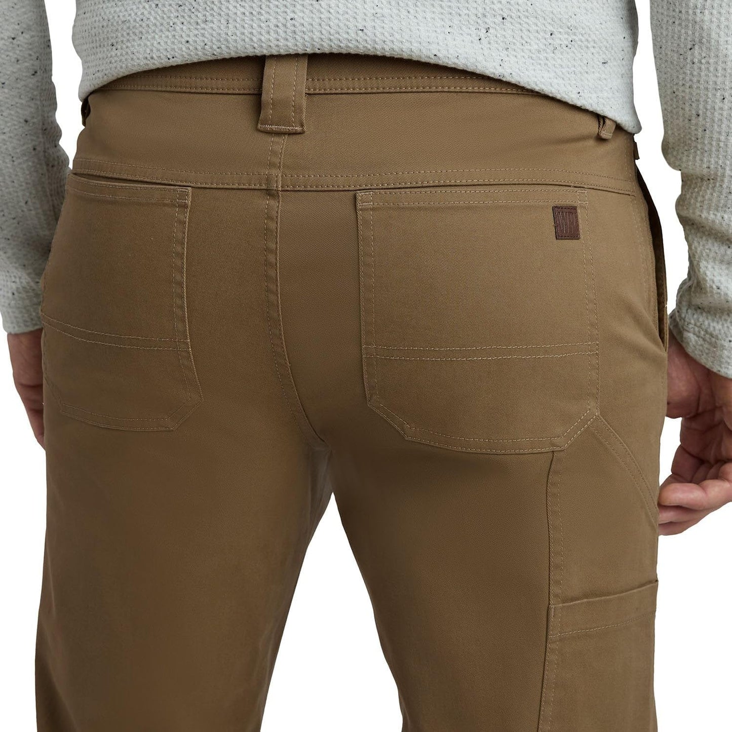Men's Weatherproof 5 Pocket Utility Work Pants, Relaxed Fit Cotton Travel Pants