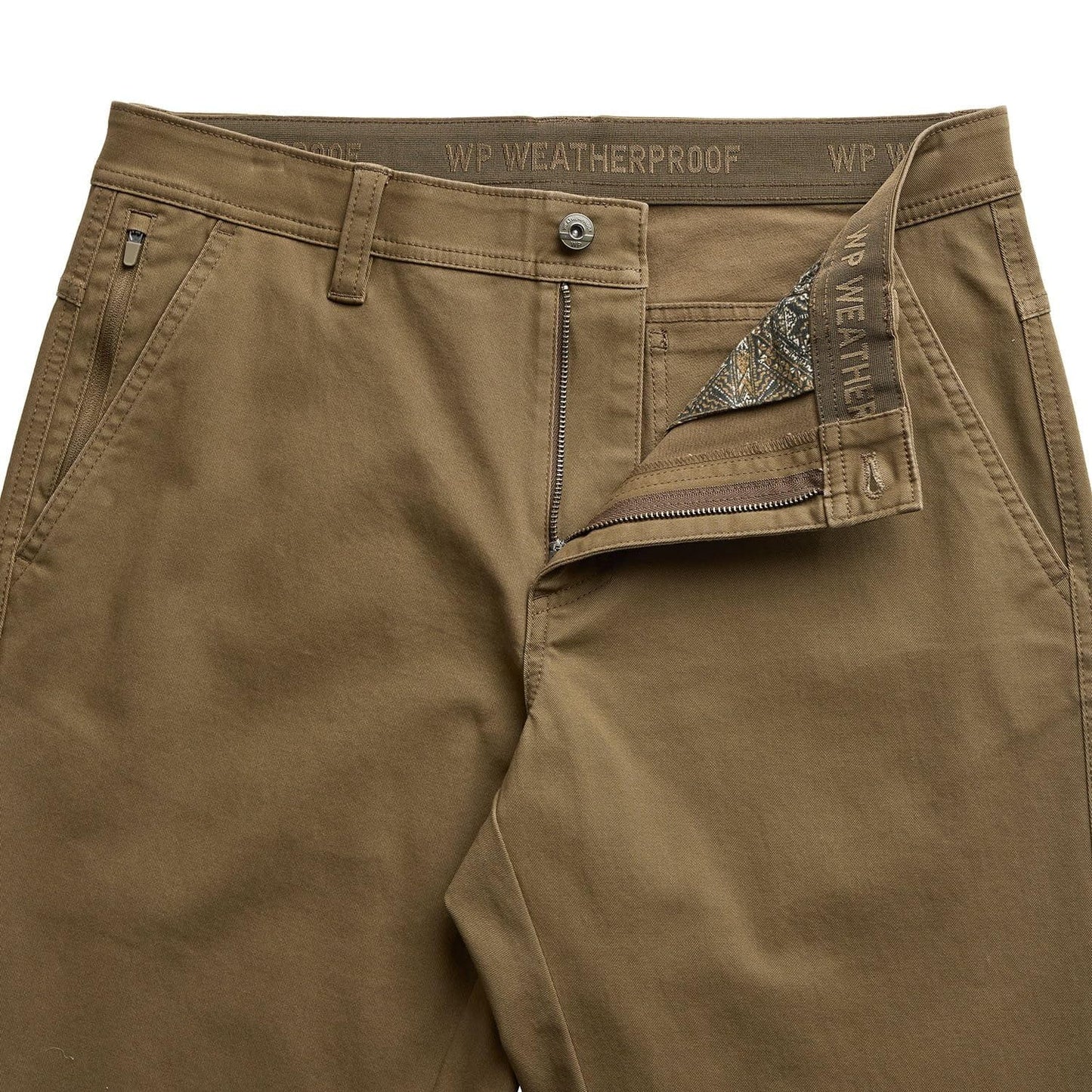 Men's Weatherproof 5 Pocket Utility Work Pants, Relaxed Fit Cotton Travel Pants