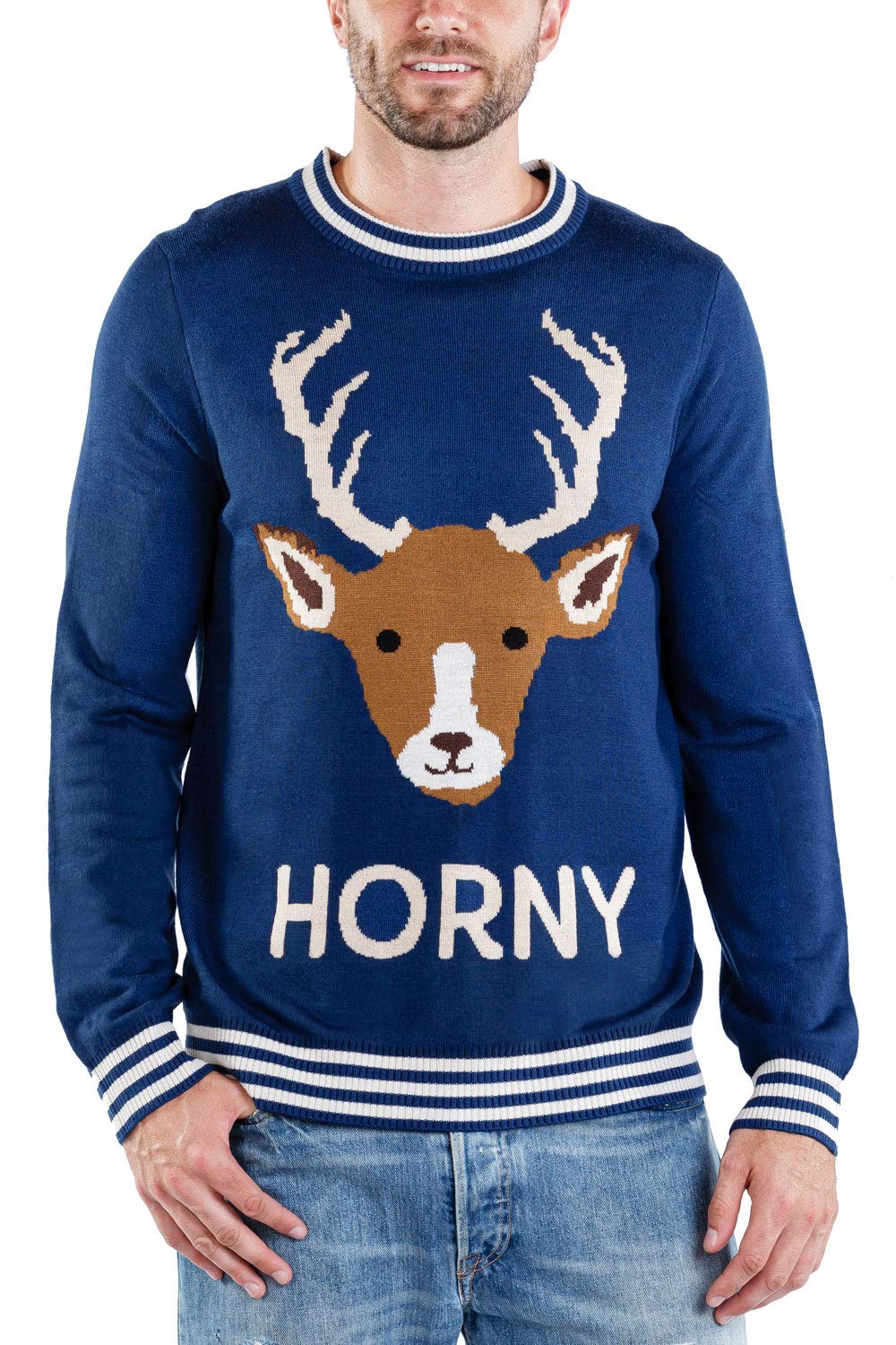 Tipsy Elves Men's Ugly Christmas Sweaters - Funny Christmas Sweaters for Men - Fun Winter Pullovers