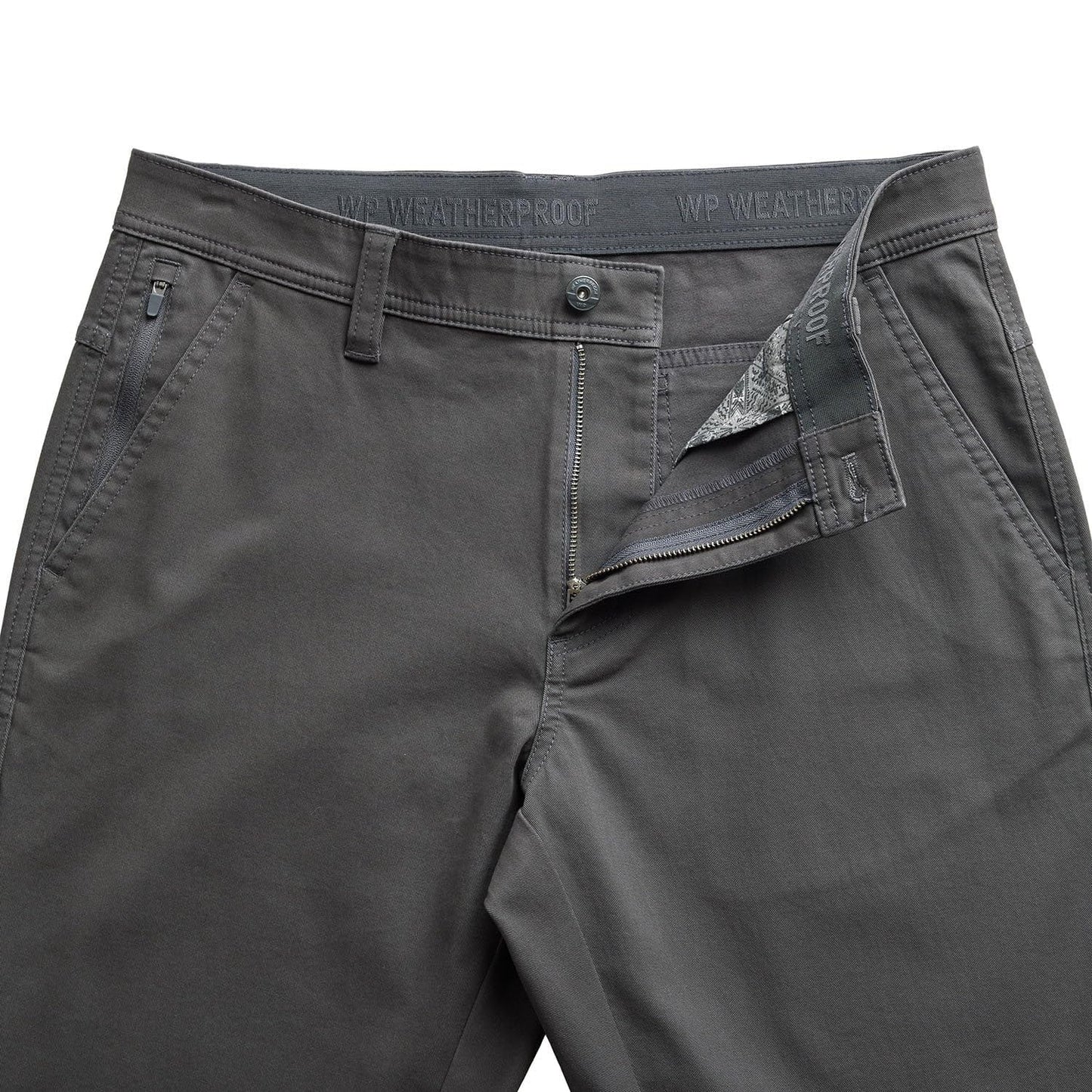 Men's Weatherproof 5 Pocket Utility Work Pants, Relaxed Fit Cotton Travel Pants