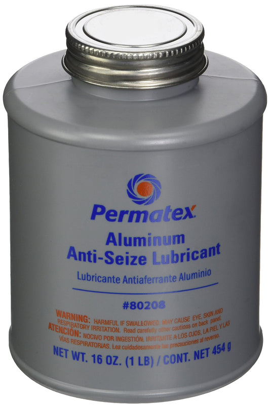 Permatex 80208-12PK Anti-Seize Lubricant with Brush Top Bottle - 16 oz., (Pack of 12)
