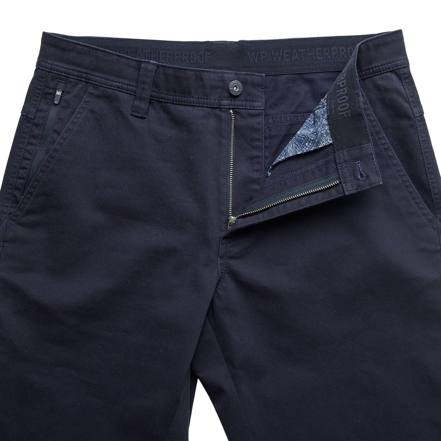 Men's Weatherproof 5 Pocket Utility Work Pants, Relaxed Fit Cotton Travel Pants
