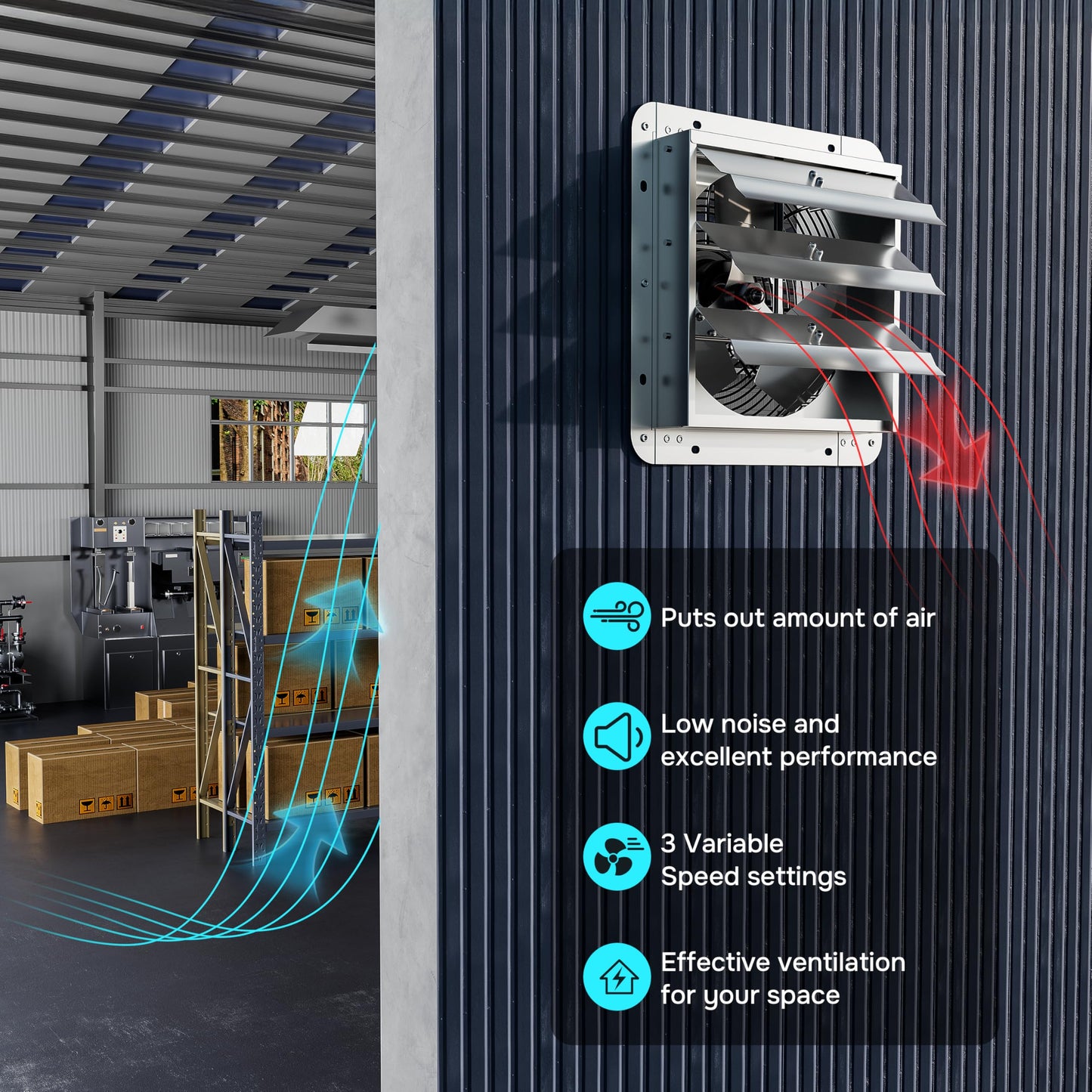 iPower Shutter Exhaust Fan