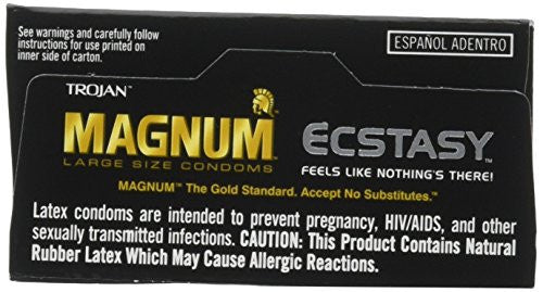 Trojan Condom Magnum Ecstasy Ultrasmooth Lubricated