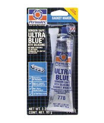 Permatex 81724 Ultra Blue Multipurpose RTV Silicone Gasket Maker - 3.35 oz Tube
