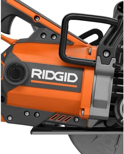 RIDGID THRUCOOL 15 Amp 7-1/4 in. Worm Drive Circular Saw, Orange, R32104