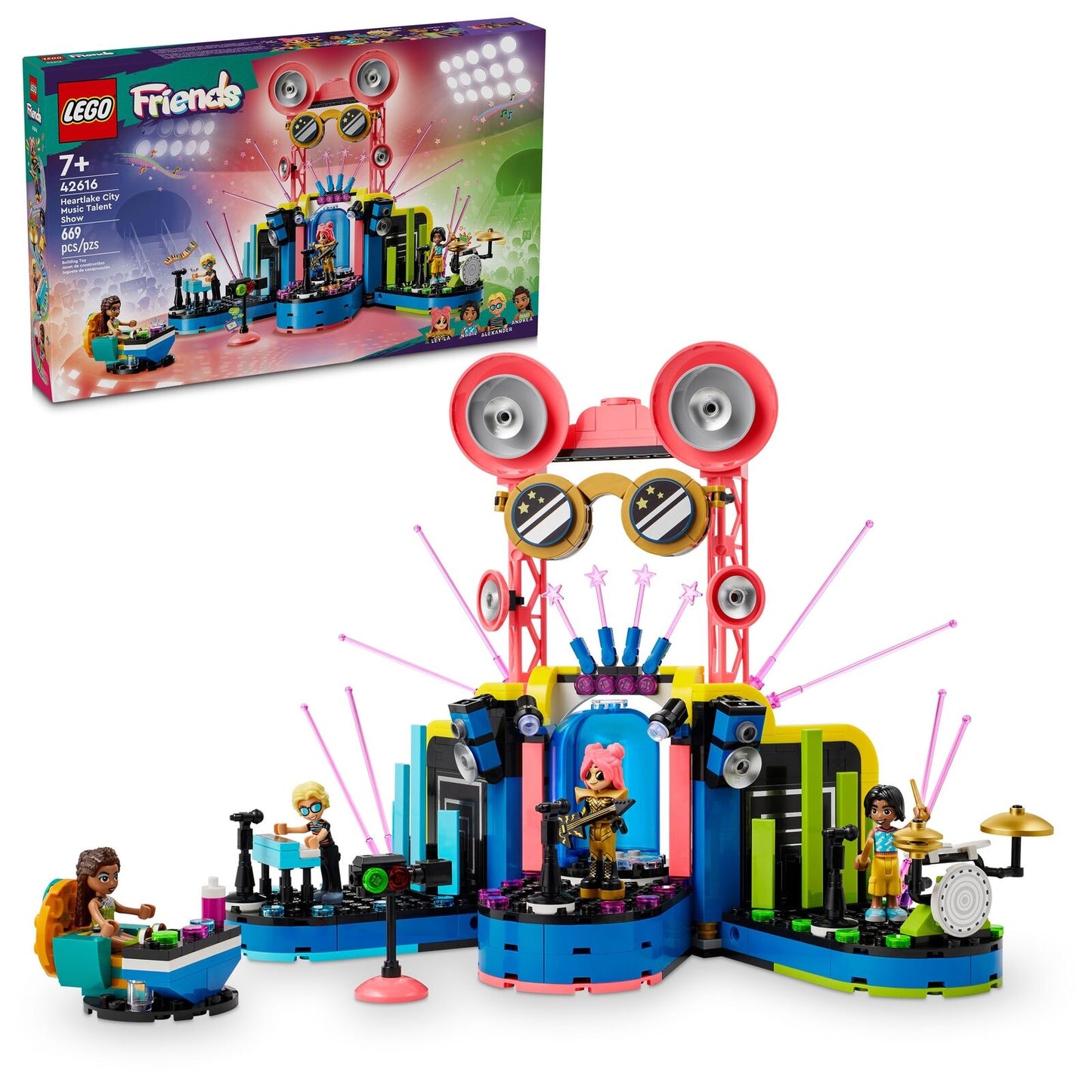 LEGO FRIENDS: Heartlake City Music Talent Show (42616), 669 pcs Building Set NIB
