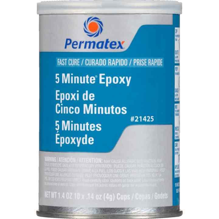 Permatex 21425 Fast Cure Epoxy - Ten 4 g Mixer Cups