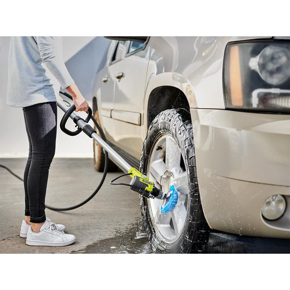 RYOBI ONE+ 18V Cordless Soap Dispensing Scrubber (Tool Only), GREEN, PCL1701B