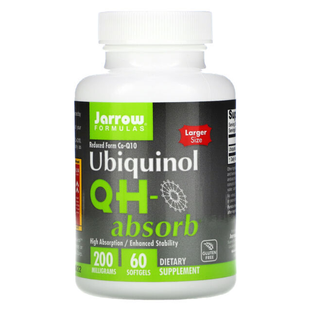 Jarrow Formulas QH-Absorb Absorption/Enhanced Stability Supplements 60 Capsules