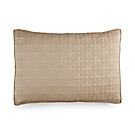 Hotel Collection Embroidered Frame Quilted Standard Sham: CHAMPAGNE