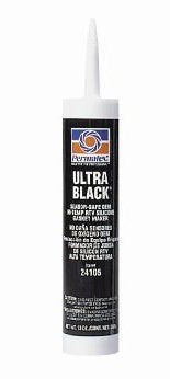 Permatex/13 oz. (369 g.) cartridge Ultra Black maximum oil resistance RTV silicone gasket maker