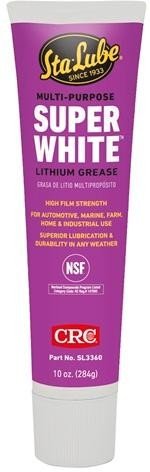 CRC (SL3360) Super WhiteMulti-Purpose GREASE LITHIUM, 10OZ