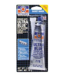 Permatex 81724 Ultra Blue Multipurpose RTV Silicone Gasket Maker - 3.35 oz Tube (77B) (1)
