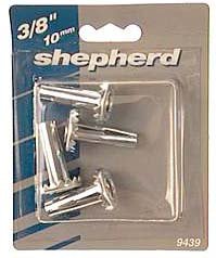 Shepherd 9439 3/8" Metal Castor Furniture Socket 4 Count