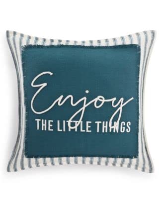 Lacourte Enjoy The Little Things Pillow Teal 20x20