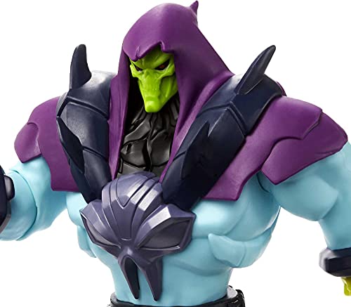 He-Man And The Masters Of The Universe Skeletor Large Figure With Accessory Inspired By MOTU Netflix Animated Series, 8.5-In Collectible Toy For Kids Ages 4 Years & Older