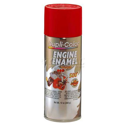 Dupli-Color Engine Enamel With Ceramic Red 12 Oz. Aerosol - Lot of 6