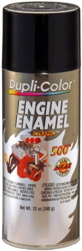 Dupli-Color DE1613 Ceramic Gloss Black Engine Paint - 12 oz. Color: Gloss Black, Model: DE1613, Outdoor&Repair Store