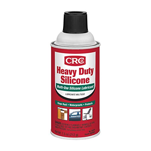 CRC Heavy Duty Silicone Lubricant 05074 – 7.5 Wt Oz., Multi-Purpose Silicone Lubricant for High Temperature Applications