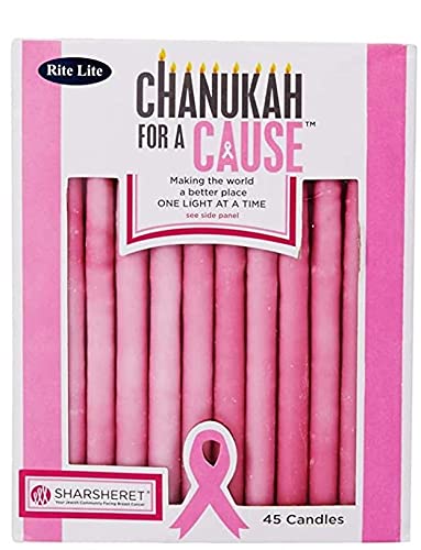 Rite Lite C-10-P Chanukah for A Cause TM Candles44; Pink - Pack of 12