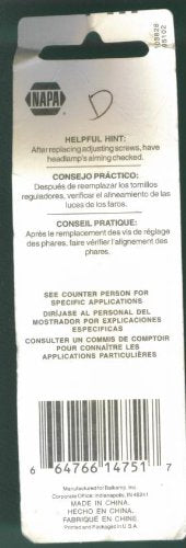 NAPA HEADLAMP ADJUSTING SCREWS. # 665-1042