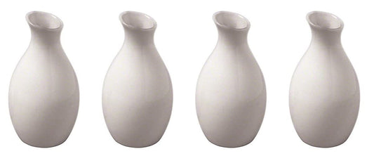 BVJGG4 3-7/8 High Ceramic Jug Vase, 4", White (Fоur Paсk)