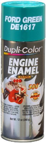 Dupli-Color DE1617 Ceramic Ford Green Engine Paint - 12 oz. Color: Ford Green, Model: DE1617, Outdoor/Garden Store, Repair & Hardware
