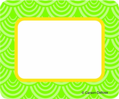 Carson Dellosa Lemon Lime Name Tags (150026)