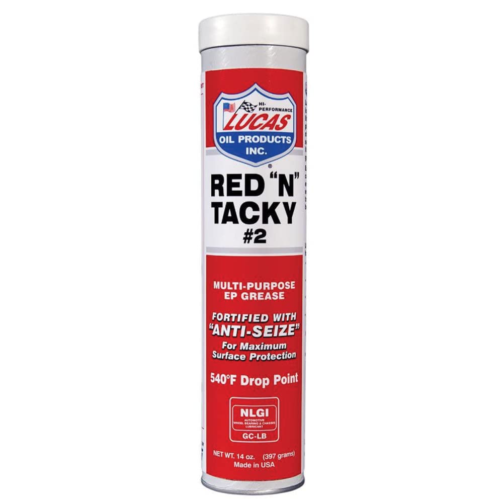 Lucas Oil 10005 Red 'N' Tacky Grease - 14 Ounce