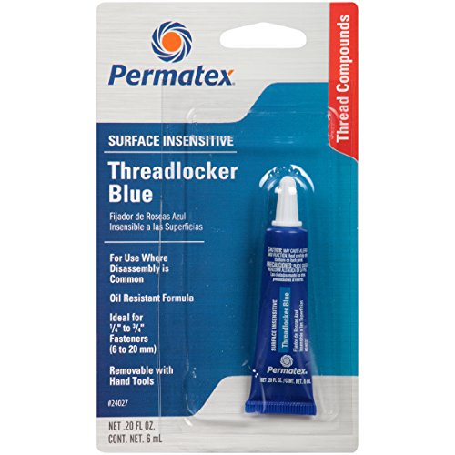 Permatex 24027-6PK Surface Insensitive Threadlocker Blue, 0.20 oz. (Pack of 6)