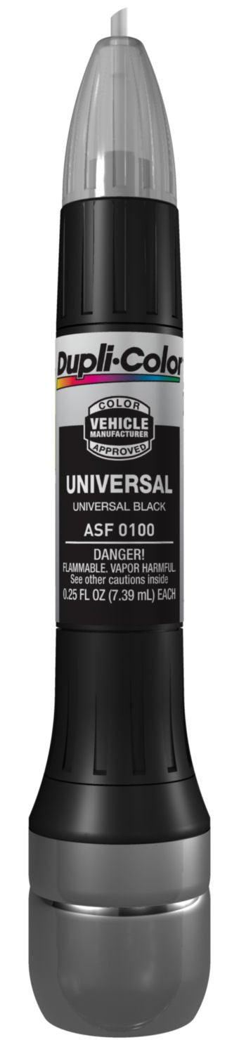 Dupli-Color ASF0100-12PK (EASF01000-12 PK) Universal Black Exact-Match Scratch Fix All-in-1 Touch-Up Paint - 0.5 oz., (Pack of 12)