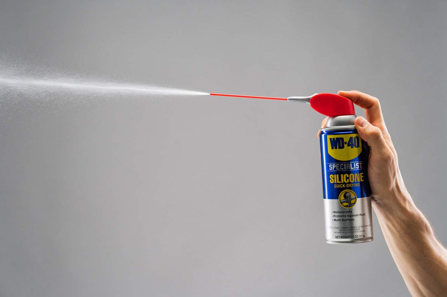 WD-40 Specialist Silicone Lubricant with Smart Straw Sprays 2 Ways, Twin-Pack, 11 OZ