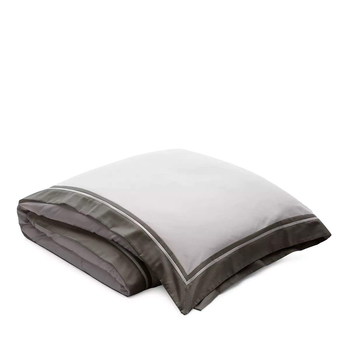 Rallph Lauren Full Queen Duvet Cover Bowery/ Metropolitan Grey Cotton