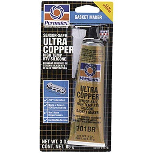 Ultra Copper® Maximum Temperature Oil Resistance RTV Silicone Gasket Maker, 3 oz. Tube