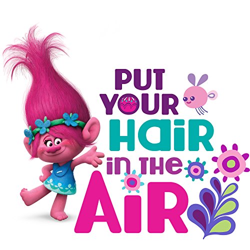 Goody Girls Trolls Poppy Flower Sparkle Headwrap Green with Blue Flowers (Pack of 3)
