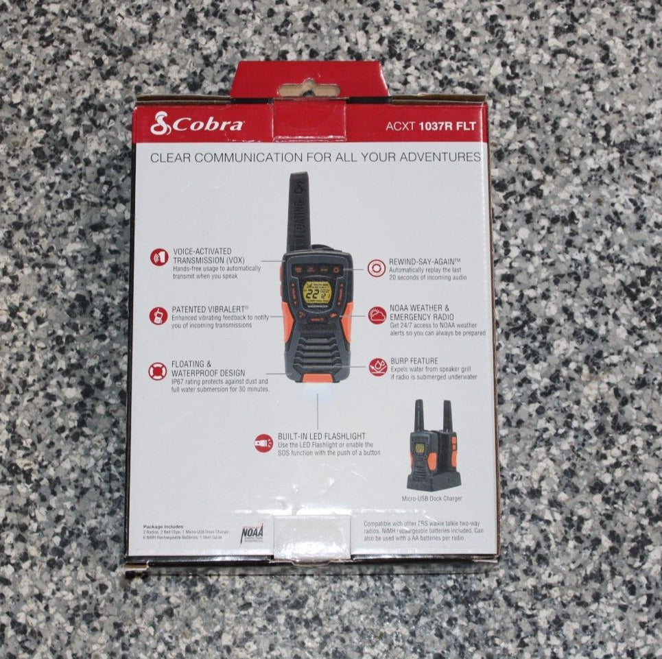 Cobra ACXT1037R FLT Walkie Talkies - Floating,