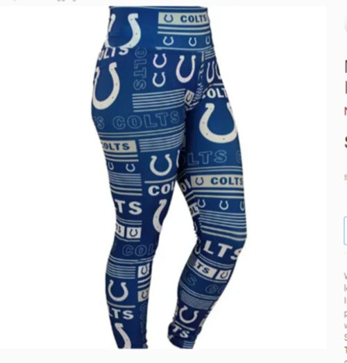 NFL Women's Team Column Legging, Indianapolis Colts, L