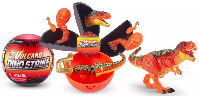 LOT OF 3 - ZURU Volcano Dino Strike Trap Build Hunt