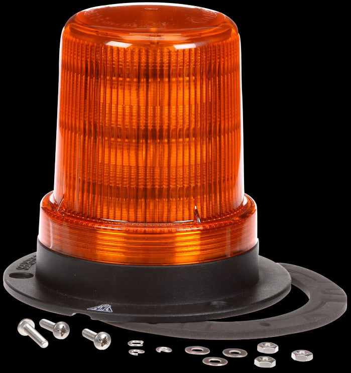 Truck Lite 92565Y Beacon Light Led, Medium Profile Beacon, Yellow Lens,